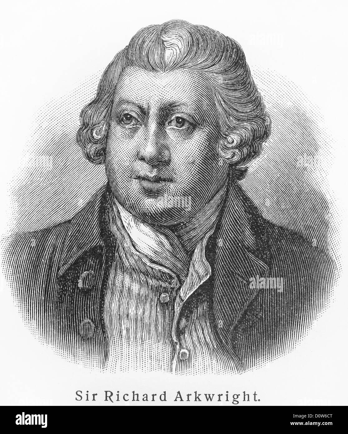 Sir Richard Arkwright  vintage drawing Stock Photo