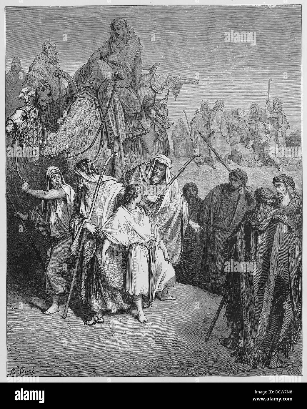 Joseph sold into slavery Black and White Stock Photos & Images Alamy