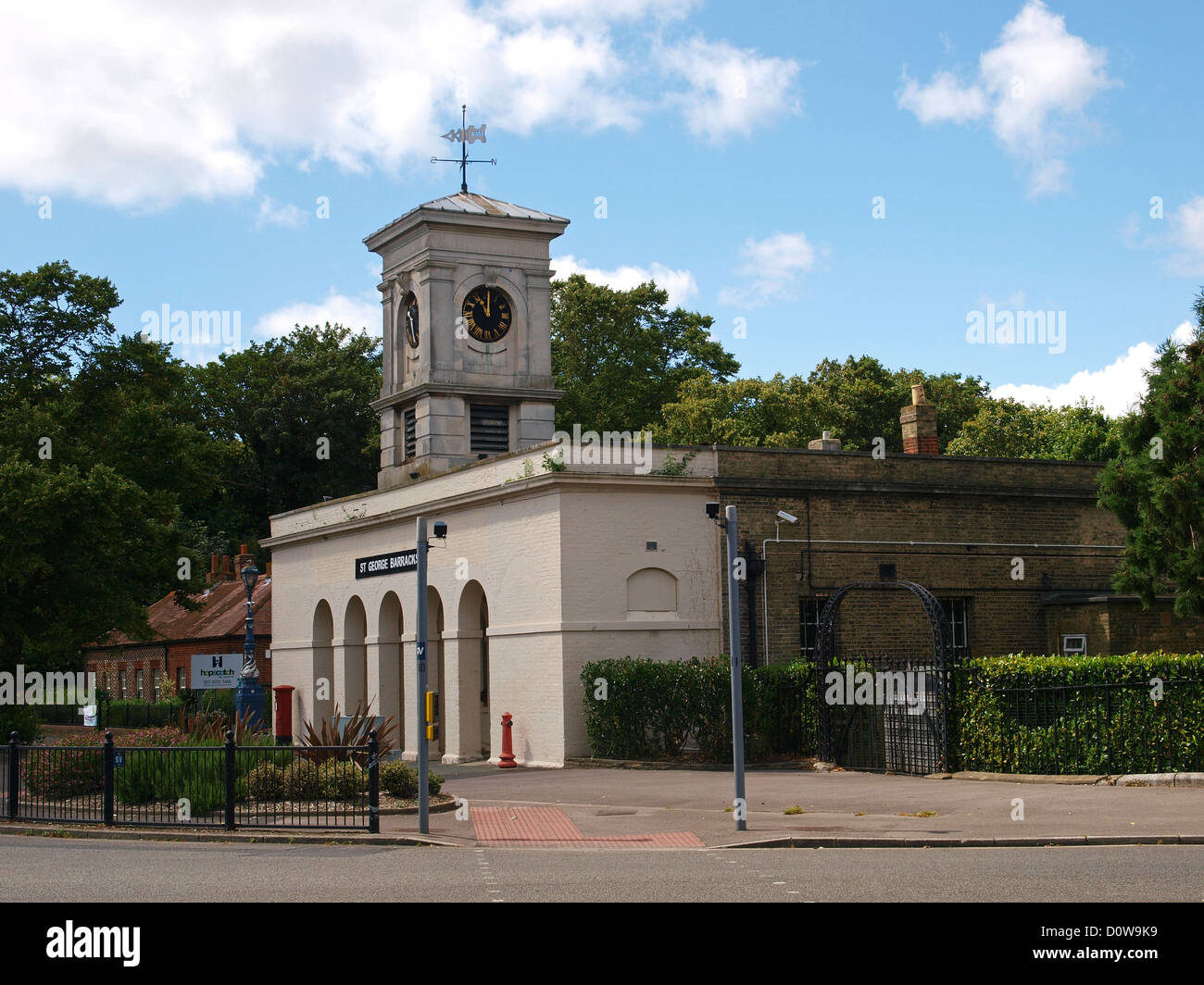 St. Barracks Gate House Gosport Hampshire England UK Stock Photo