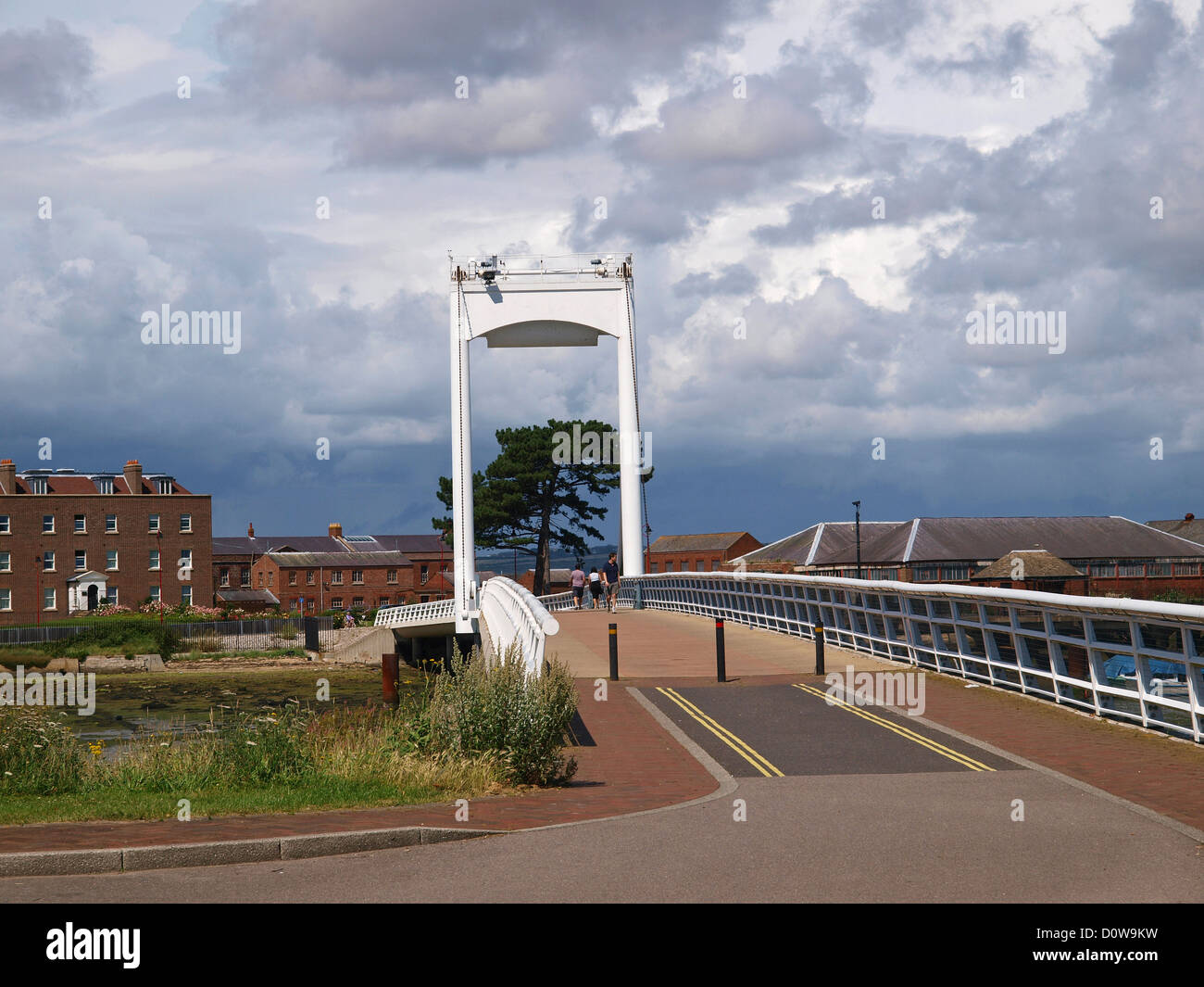 Forton Lake Bridge Gosport Hampshire England UK Stock Photo Alamy