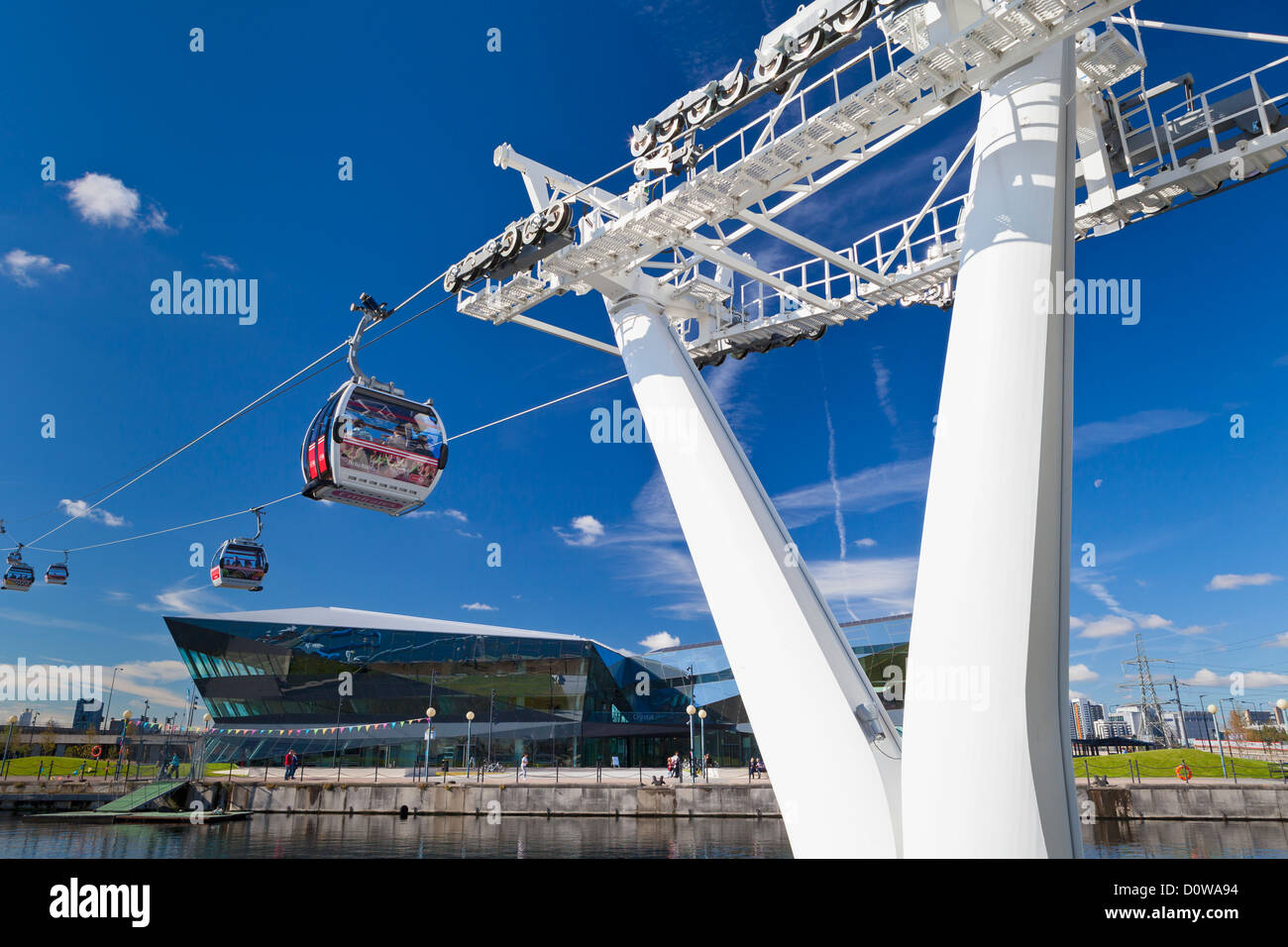 Air line emirates cable car, London, England Stock Photo Alamy