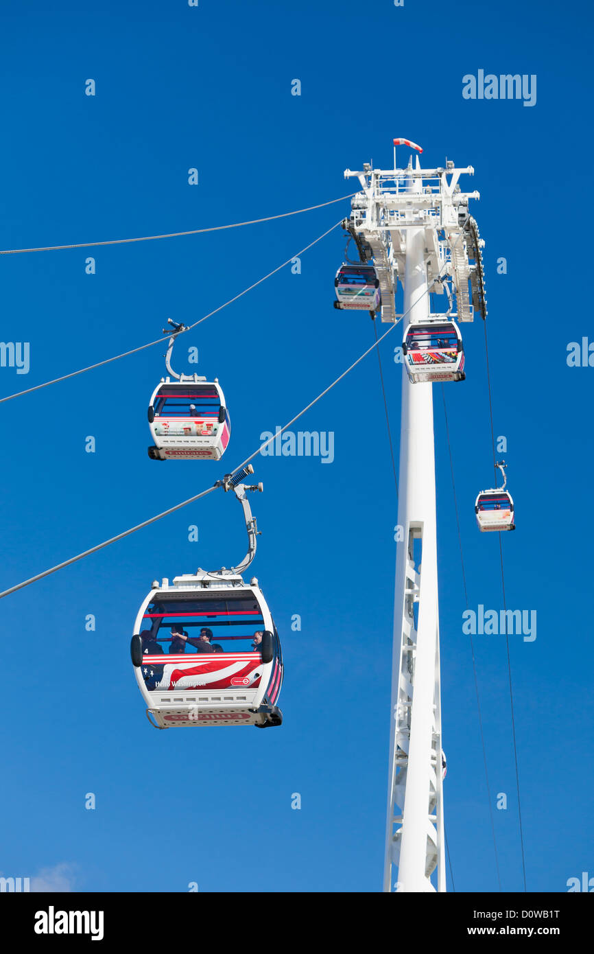 Air line emirates cable car, London, England Stock Photo