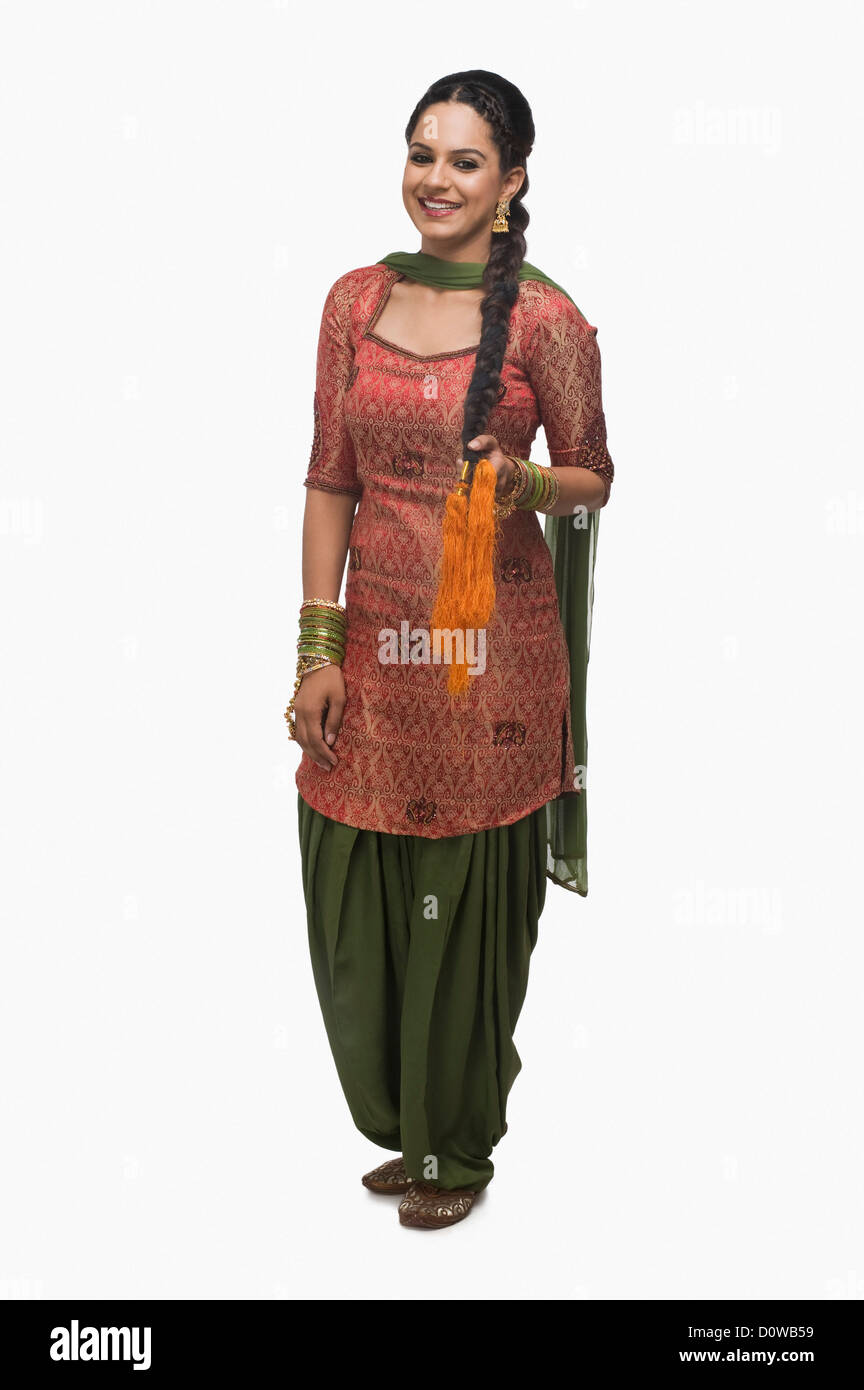 Portrait of a woman smiling Stock Photo - Alamy
