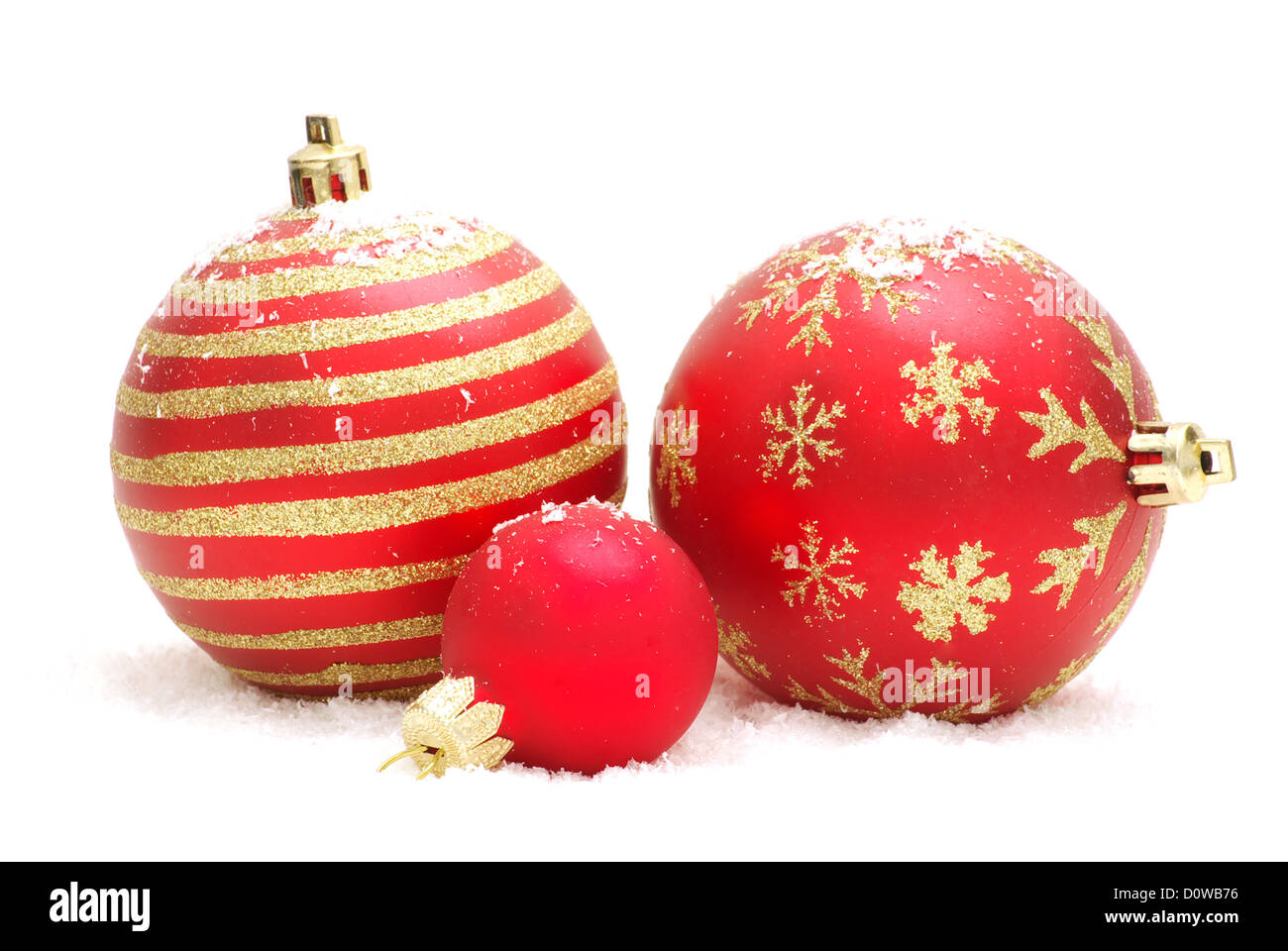 christmas balls isolated on a white background Stock Photo