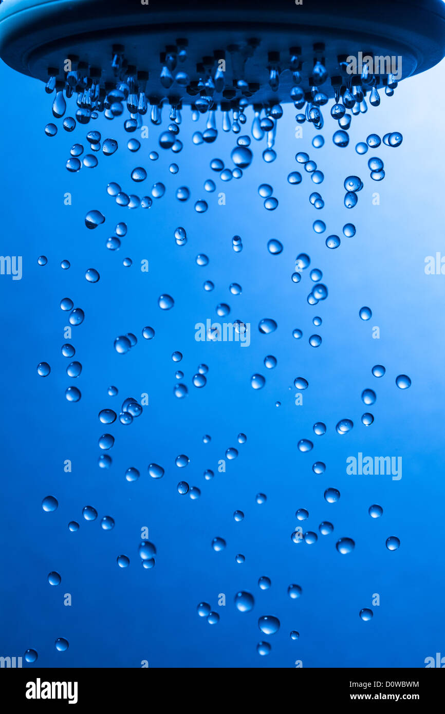 Shower Head with Droplet Water Stock Photo Alamy