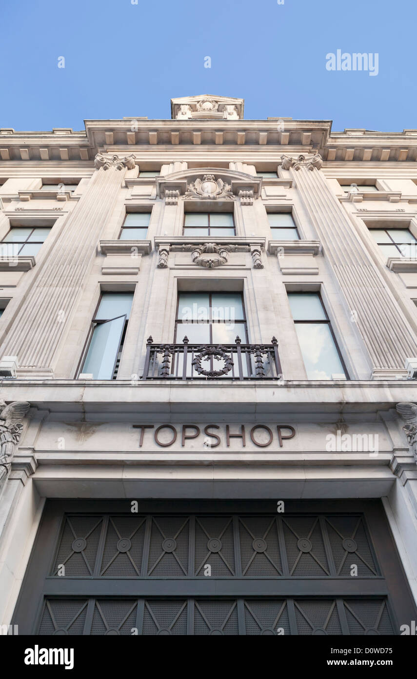 Topshop store front, London, England Stock Photo