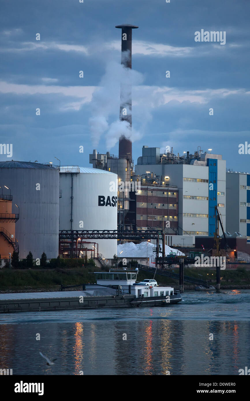 Ludwigshafen, Germany, BASF's main plant on the Rhine Stock Photo