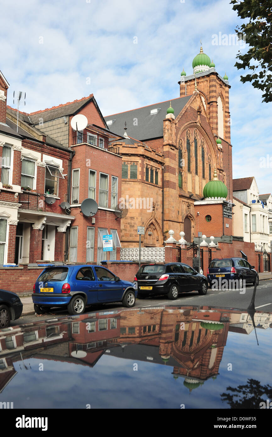London, United Kingdom, Mosque and Islamic Centre of Brent Stock Photo