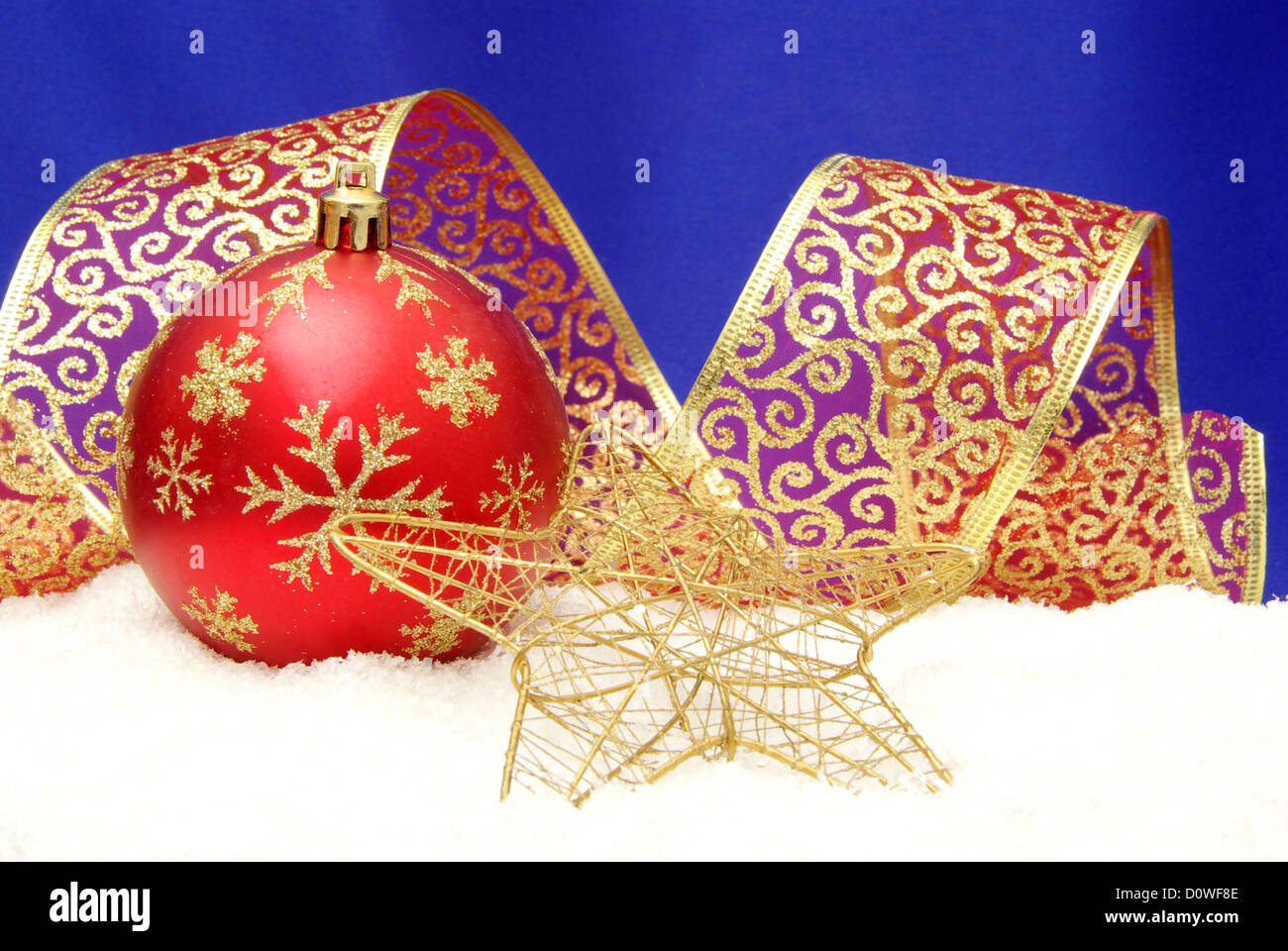 Christmas balls isolated on the white background Stock Photo