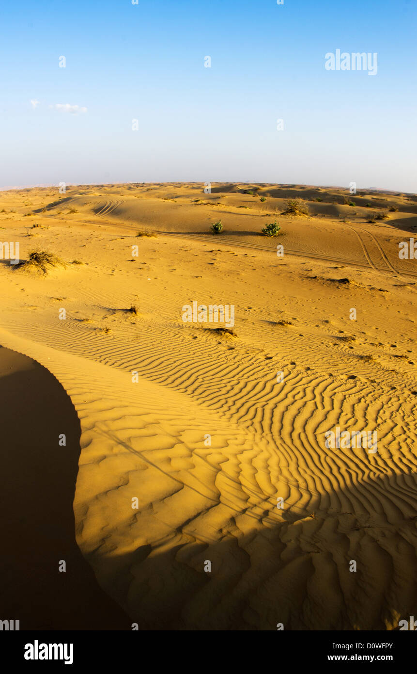 Desert landscape with blue sky Stock Photo - Alamy