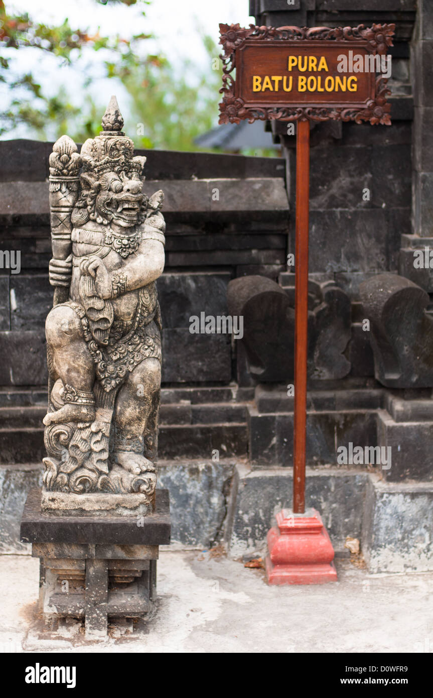 Pura Batu Bolong - small hindu temple near Tanah Lot, Bali, Indonesia Stock Photo