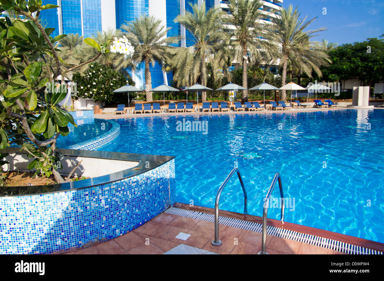 Beautiful swimming pool in hotel Stock Photo - Alamy