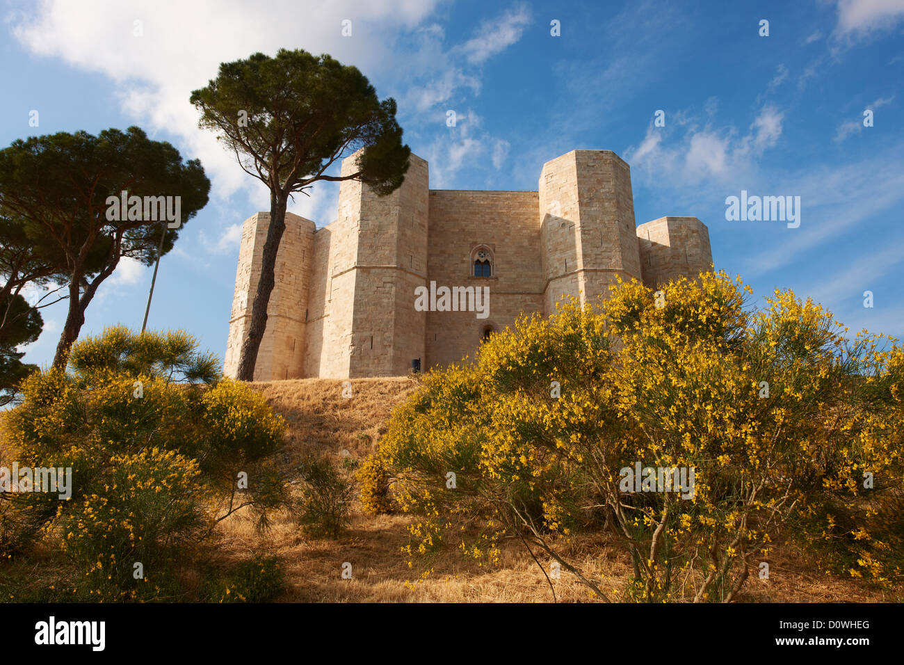 The medieval castle Castel del Monte (Castle of the Mount)  Apulia, Italy Stock Photo