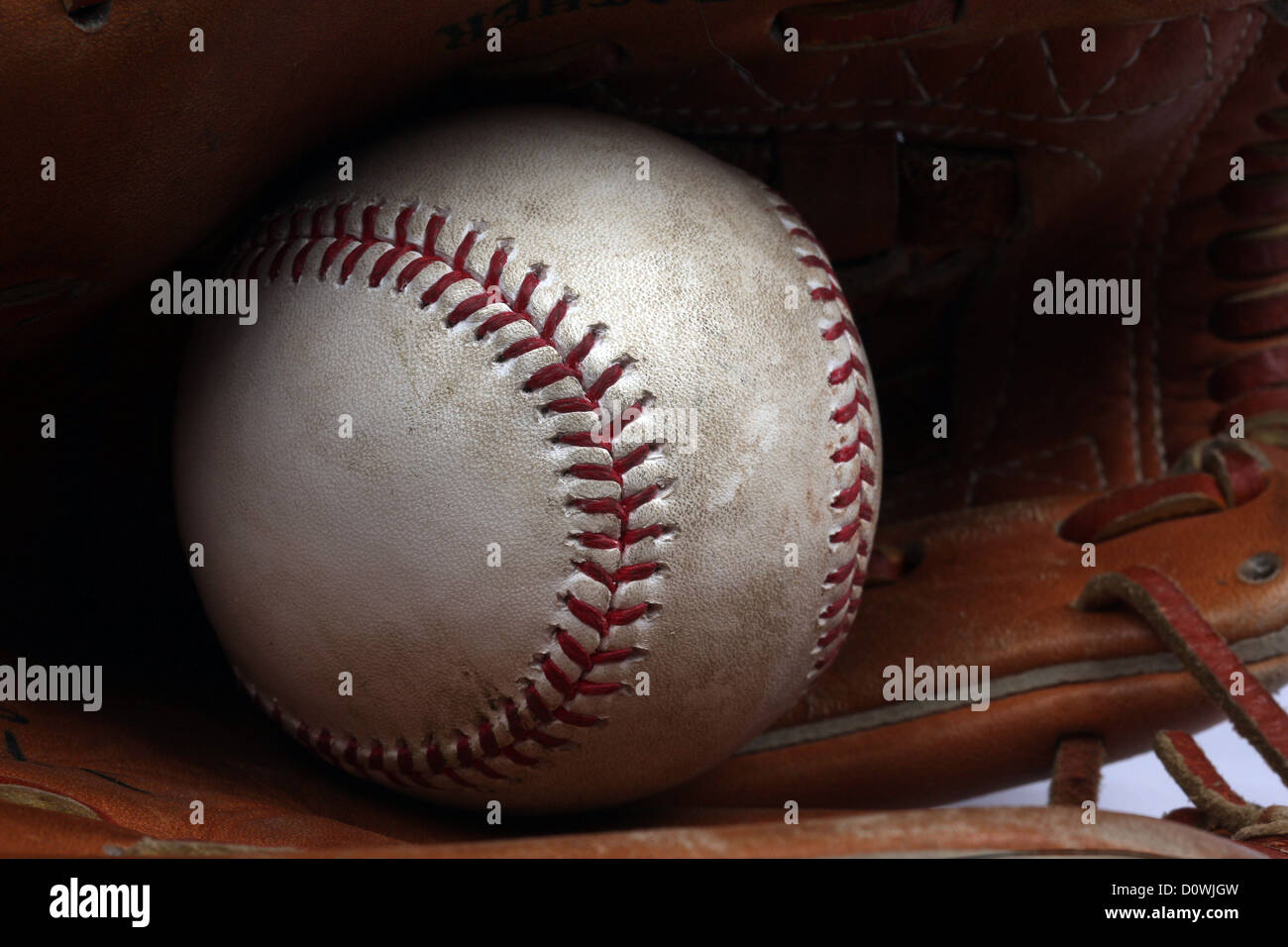 An authentic Rawlings used baseball used in a Major League Baseball