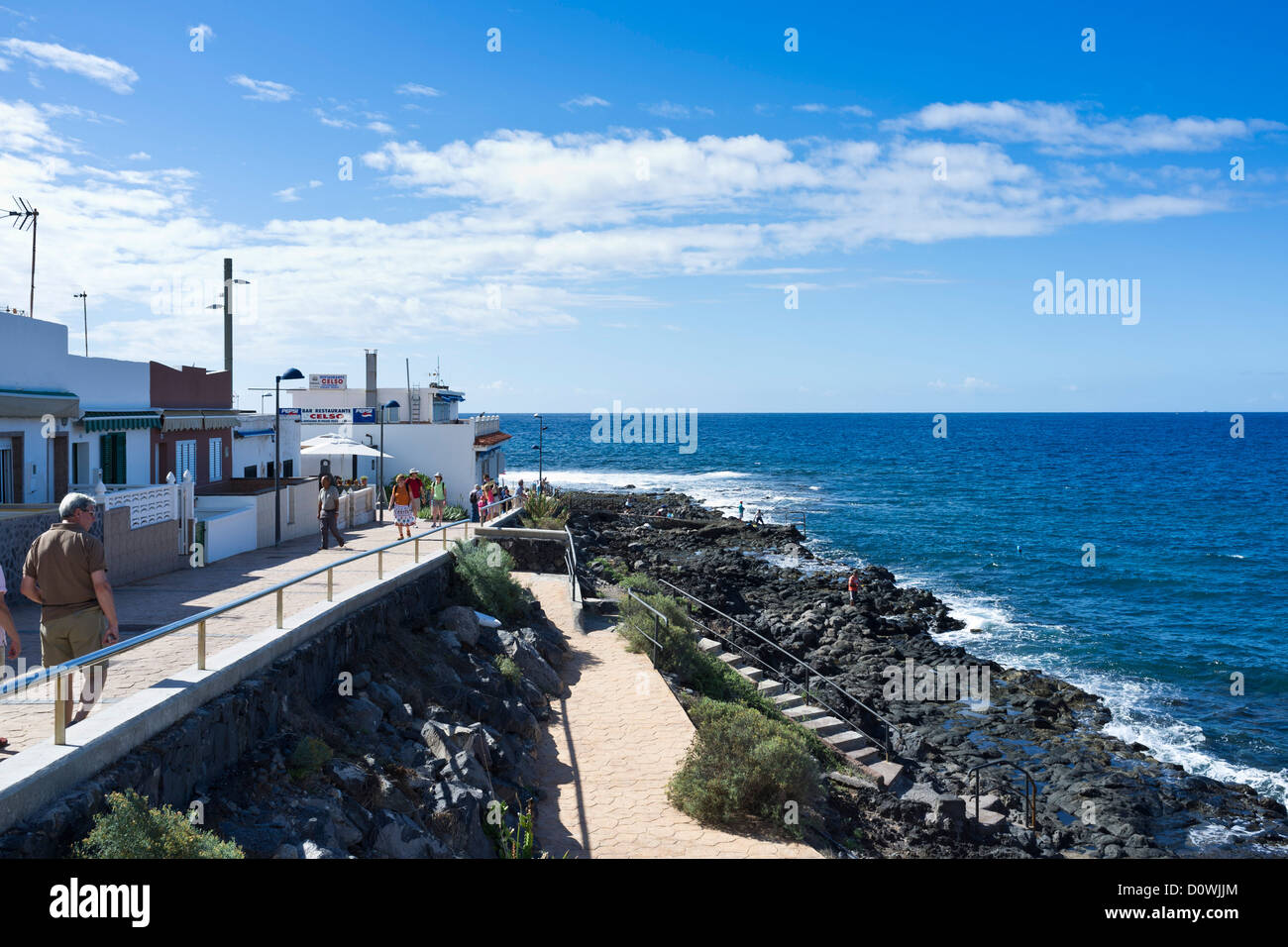 The fishing village of La Caleta on the Costa Adeje in Tenerife, Canary