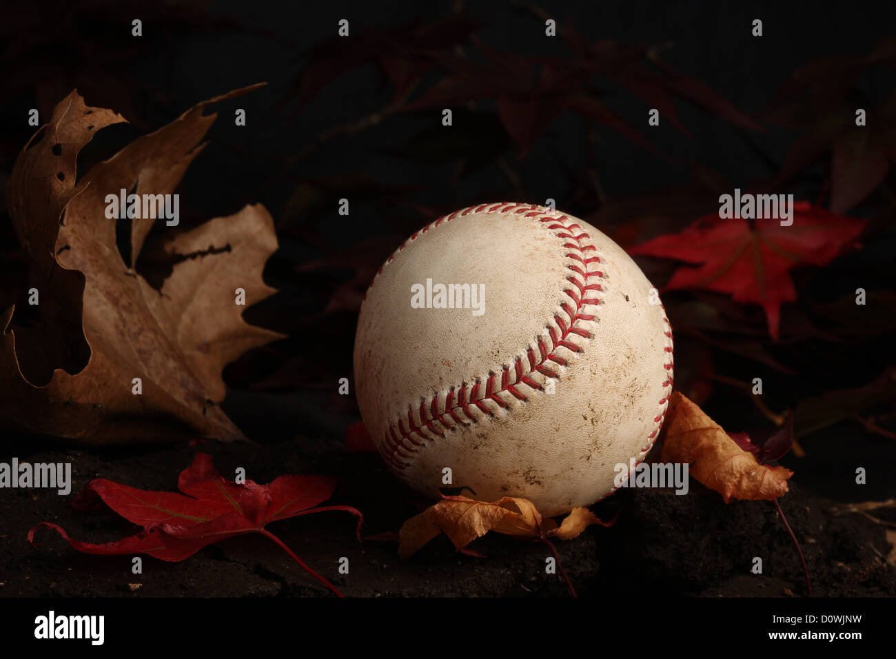 An authentic Rawlings used baseball used in a Major League Baseball