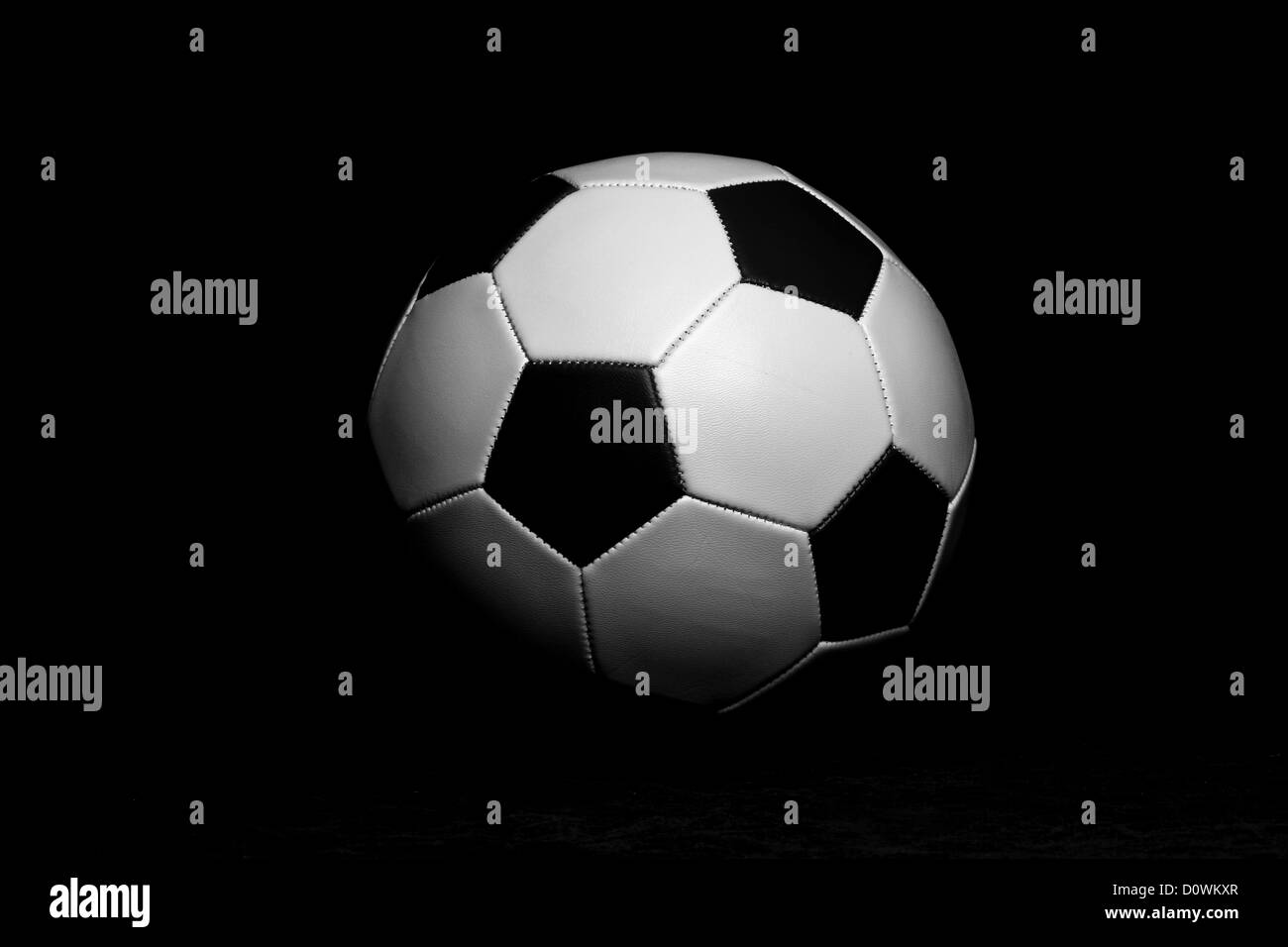 A studio shot of a traditional leather football Stock Photo Alamy