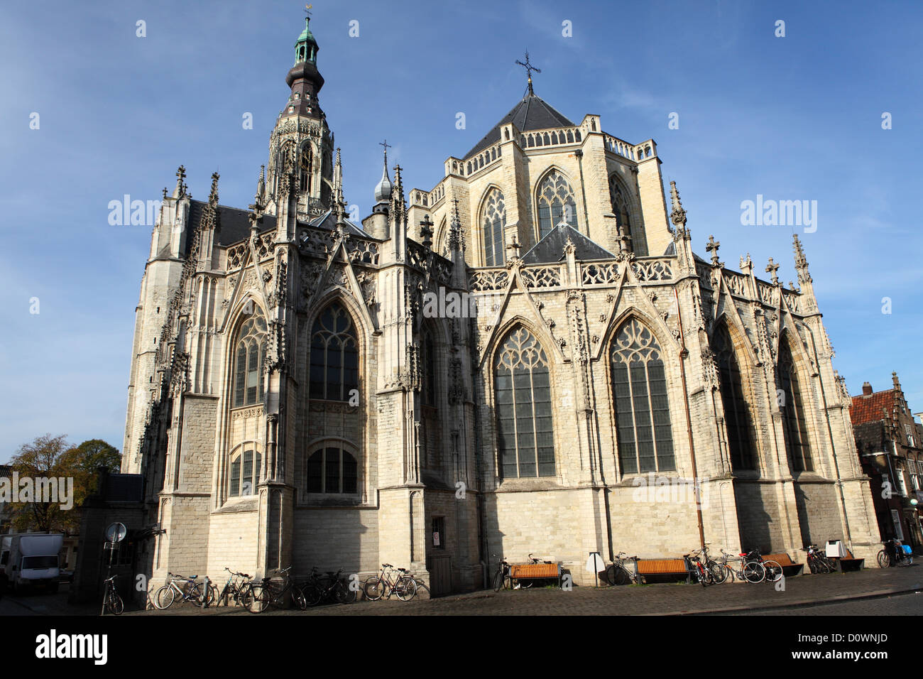 The Grote Kerk, also known as Onze Lieve Vrouwekerk (Church of Our Lady), in Breda, the