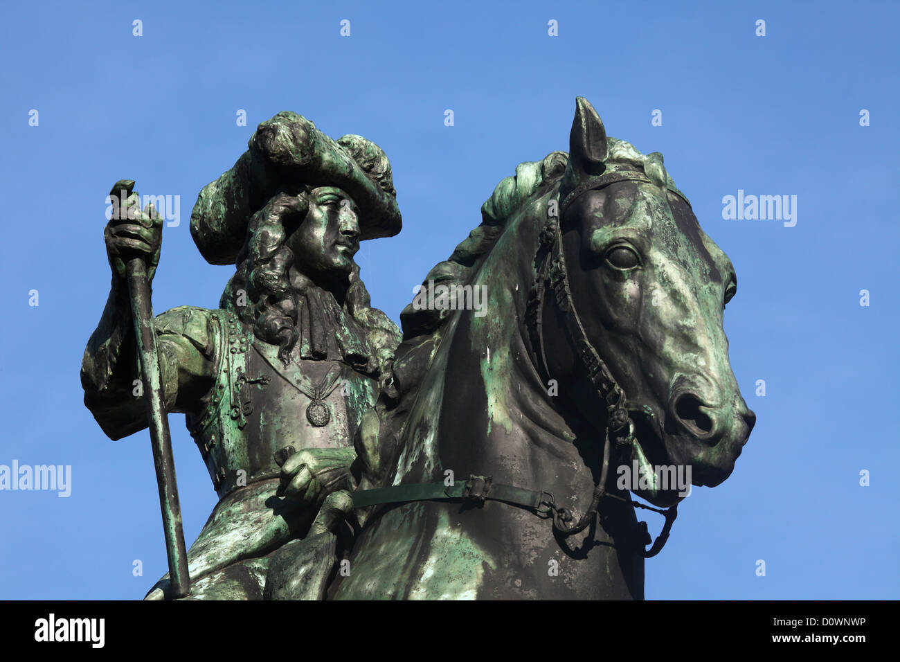Statue of William III of Orange (1650 - 1702). Stock Photo