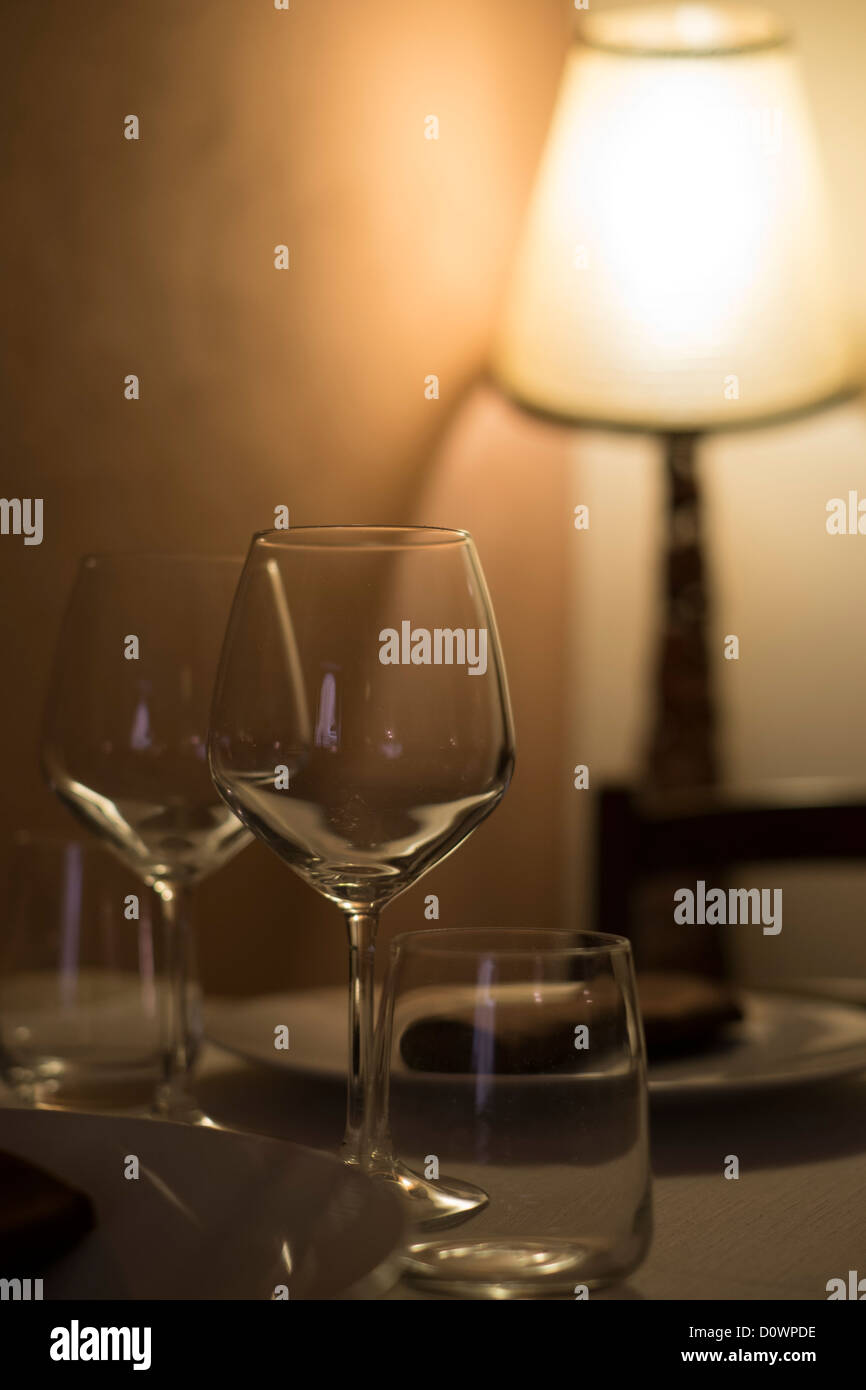 Wine and water glass Stock Photo Alamy
