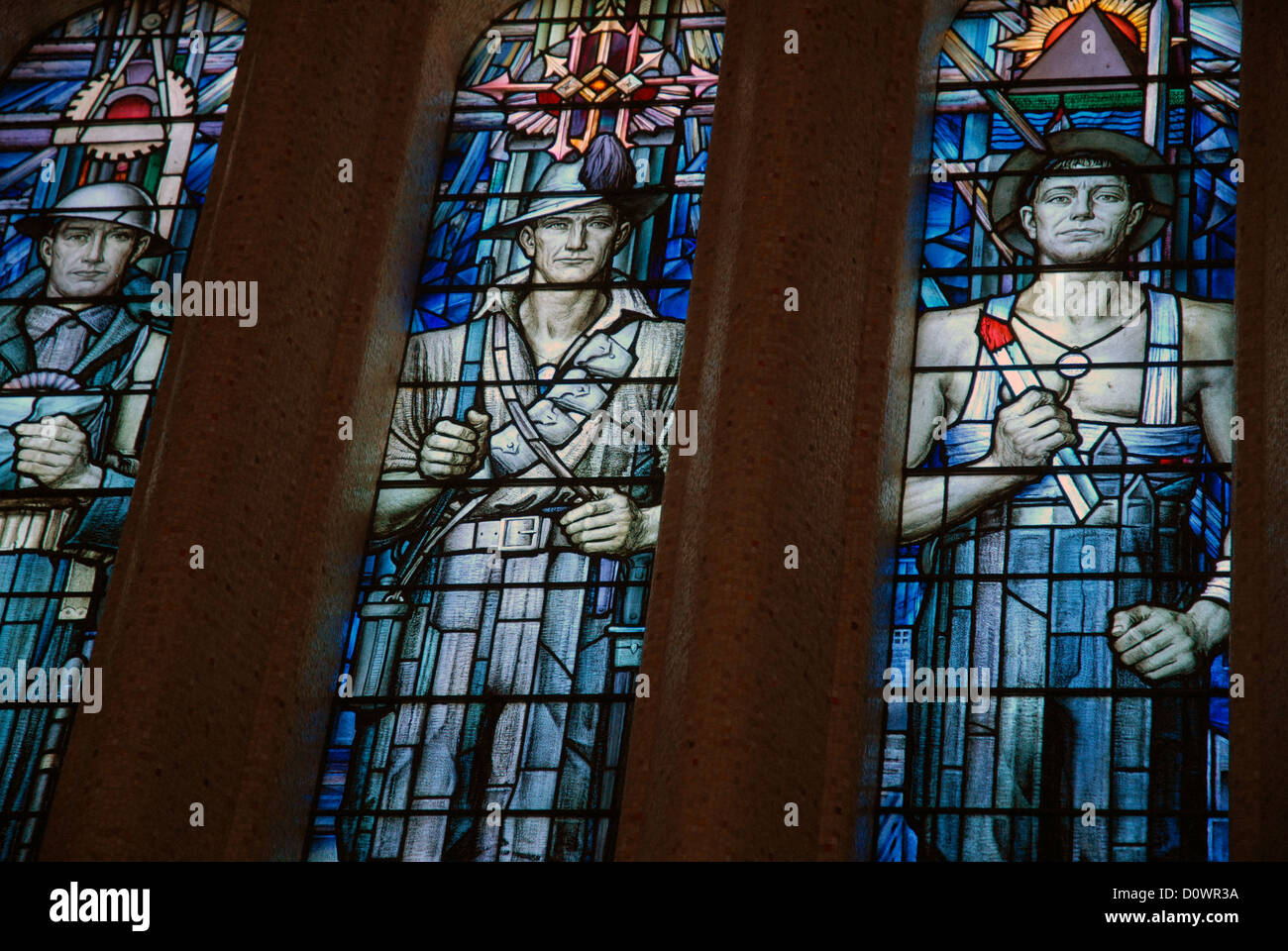 Stained Glass Windows, National War Memorial in Canberra, Australian Capital Territory