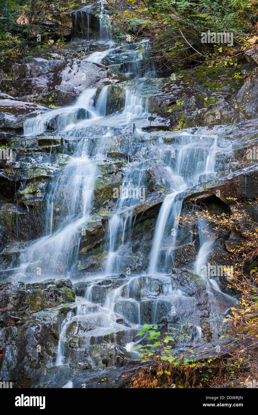 Waterfall Along Lake Serene Bridal Veil Falls Trail Mount Baker Snoqualmie National Forest Washington Stock Photo Alamy