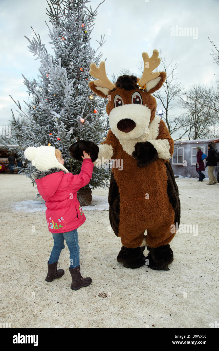 In the Elf village. Lapland UK, Bewl Water, Kent, December 1, 2012 Stock Photo Alamy