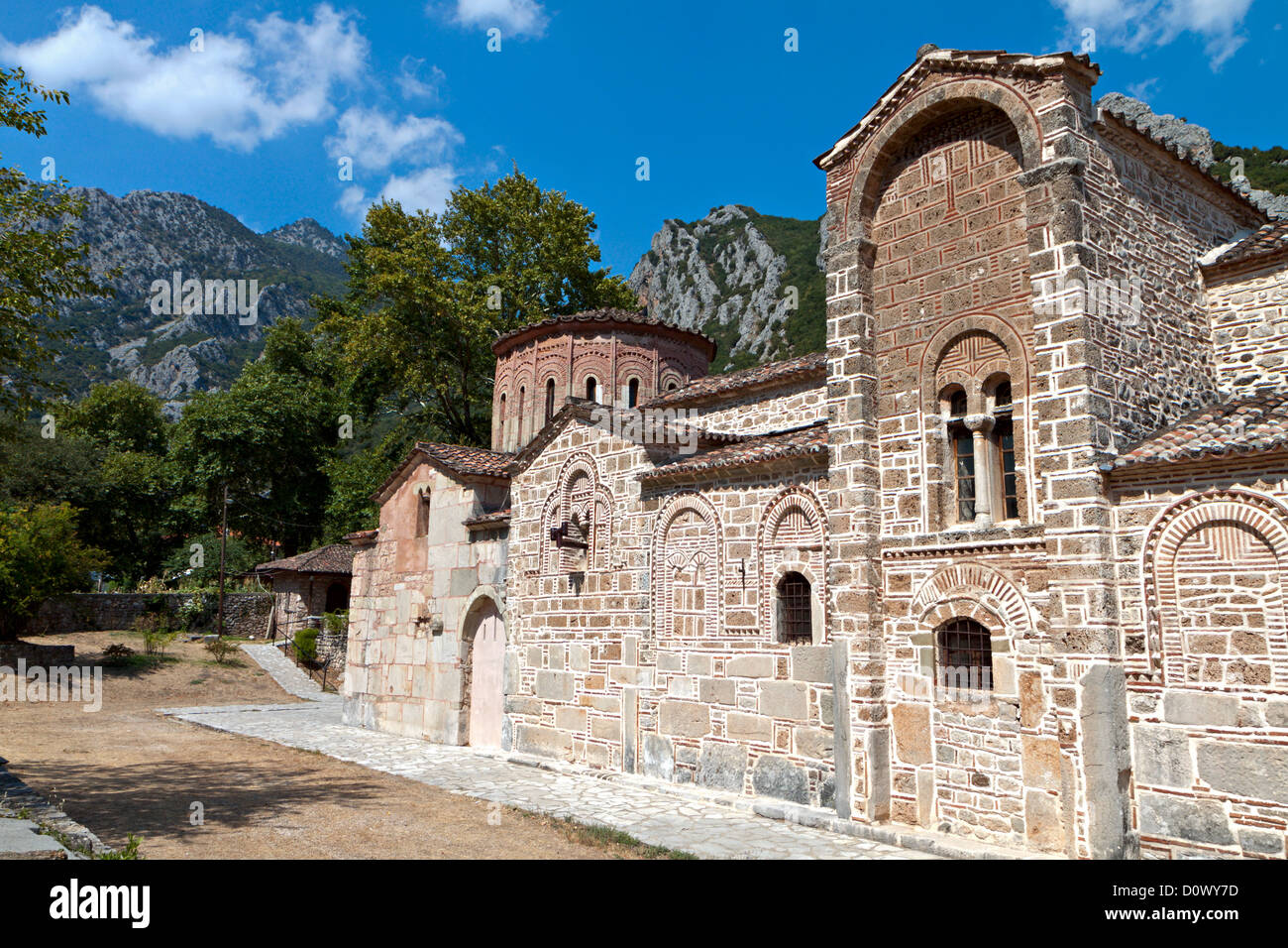 Old church of Porta Panagia at Trikala city in Greece Stock Photo