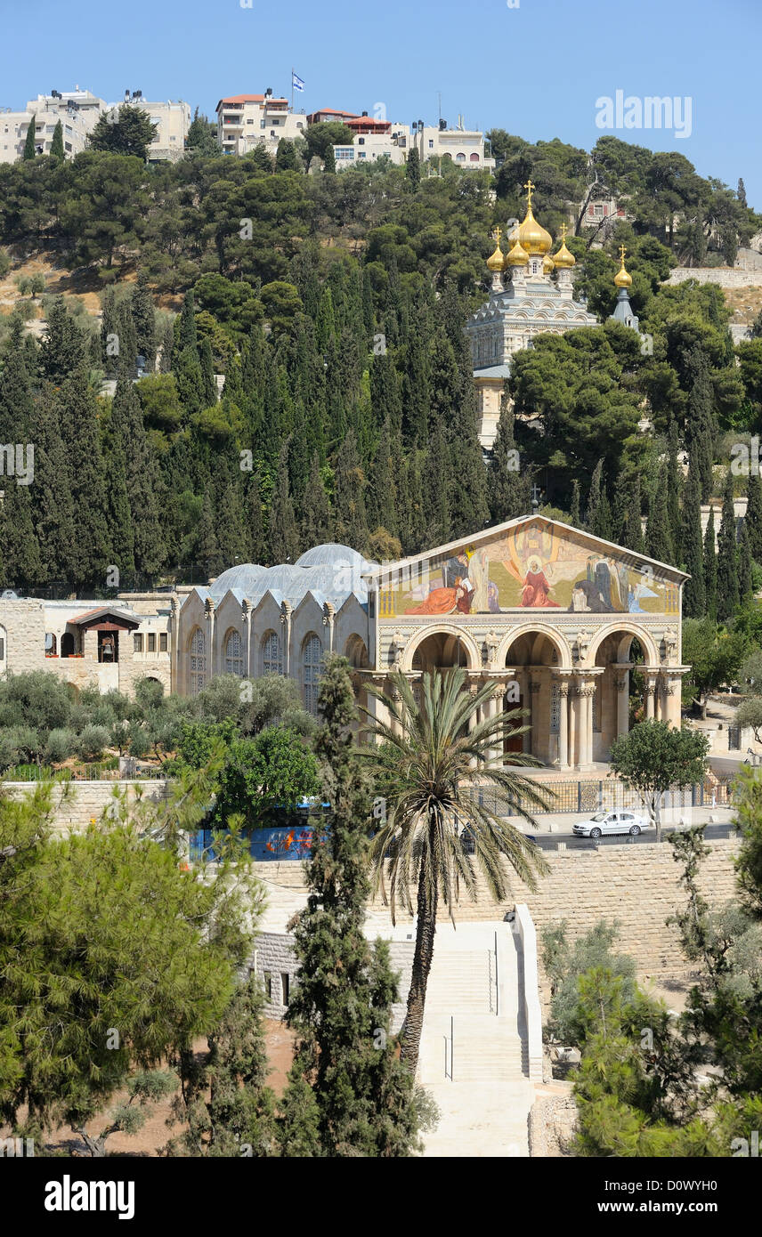 Mount of Olives, Church of All Nations and Church of Mary Magdalene