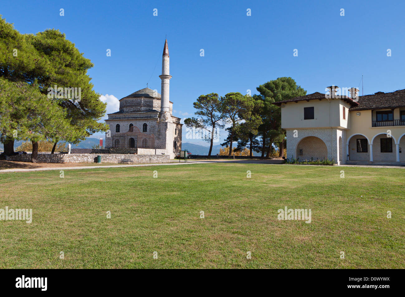 Fethiye Mosque and the tomb of Ali Pasha at Ioannina city in Greece Stock Photo