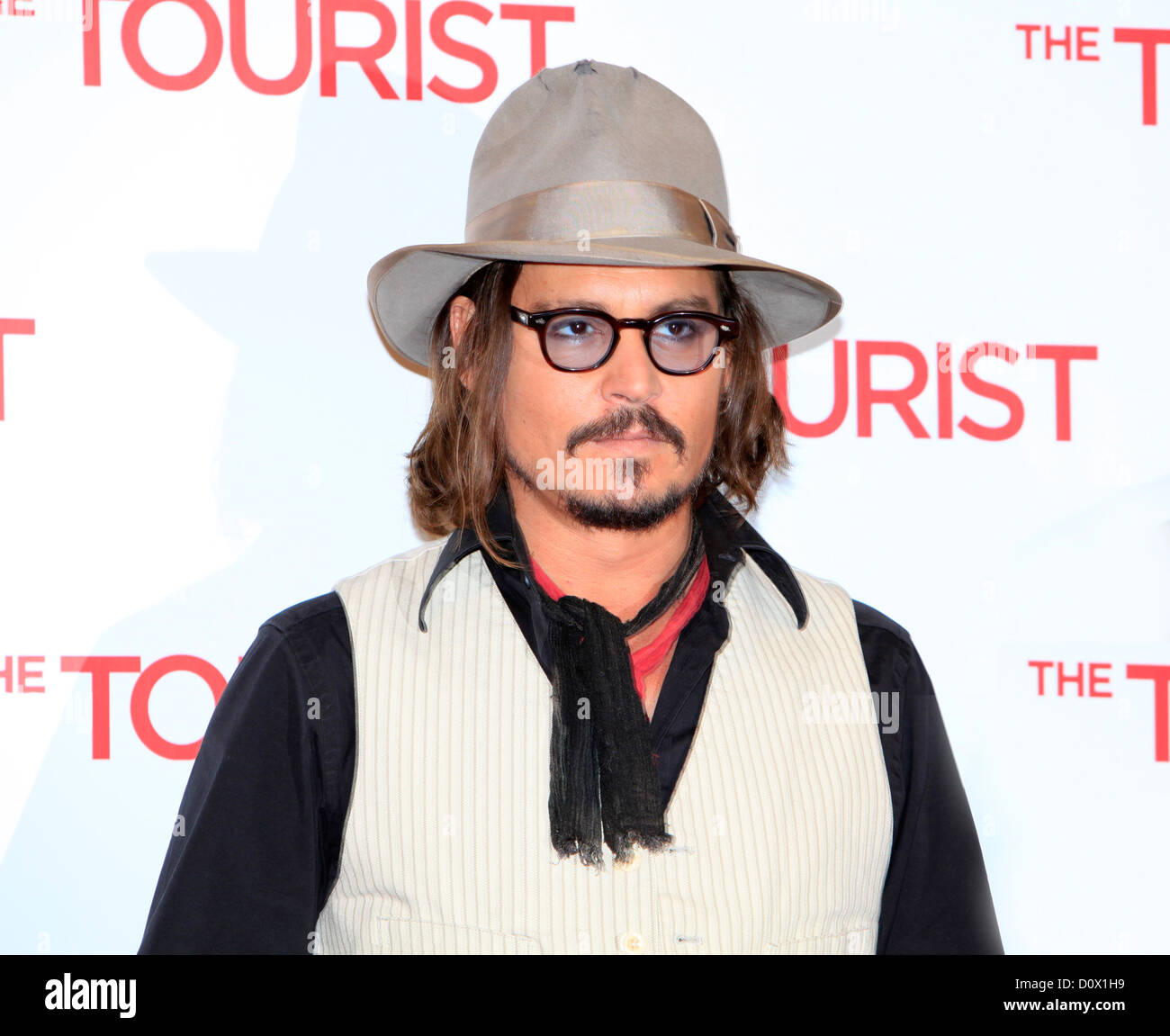 Johnny Depp at a photocall for the film, The Tourist, Rome, Italy. 15/12/2010 Stock Photo