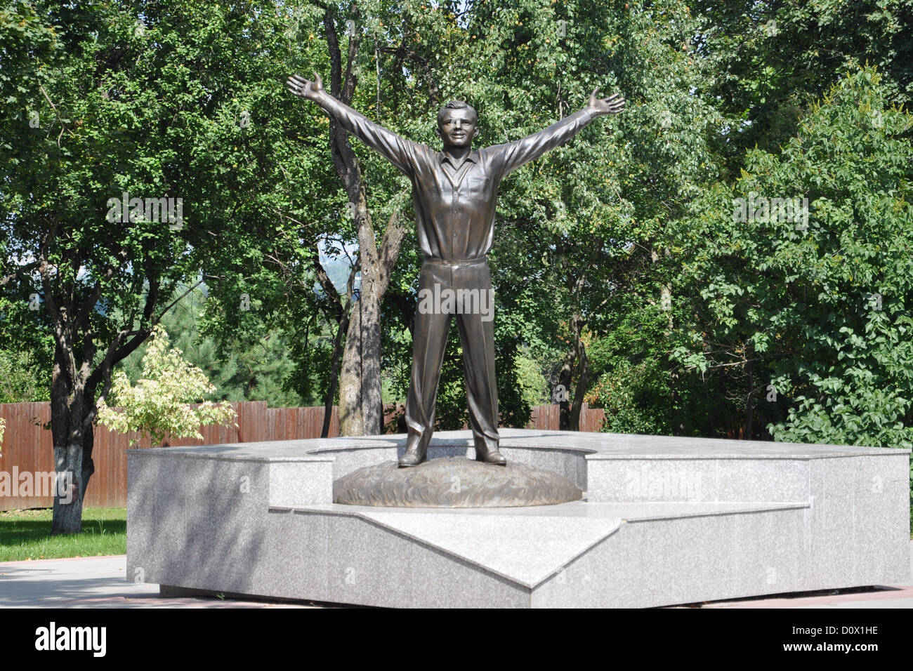 Monument to Y. Gagarin in Kaluga, Russia Stock Photo