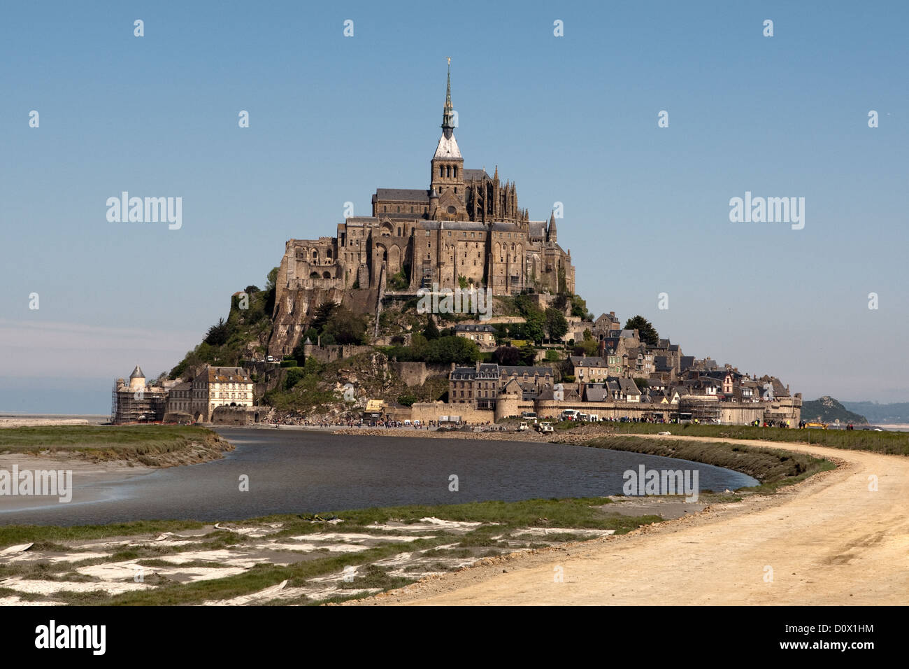 Le Mont-St-Michel, Normandy, France, UNESCO, World Heritage Site Stock Photo
