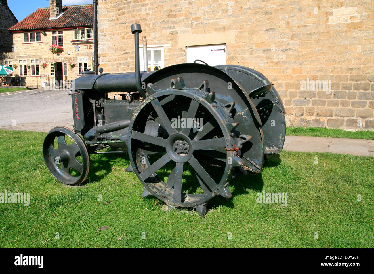 Fordson tractor Ryedale Folk Museum North Yorkshire England UK Stock Photo