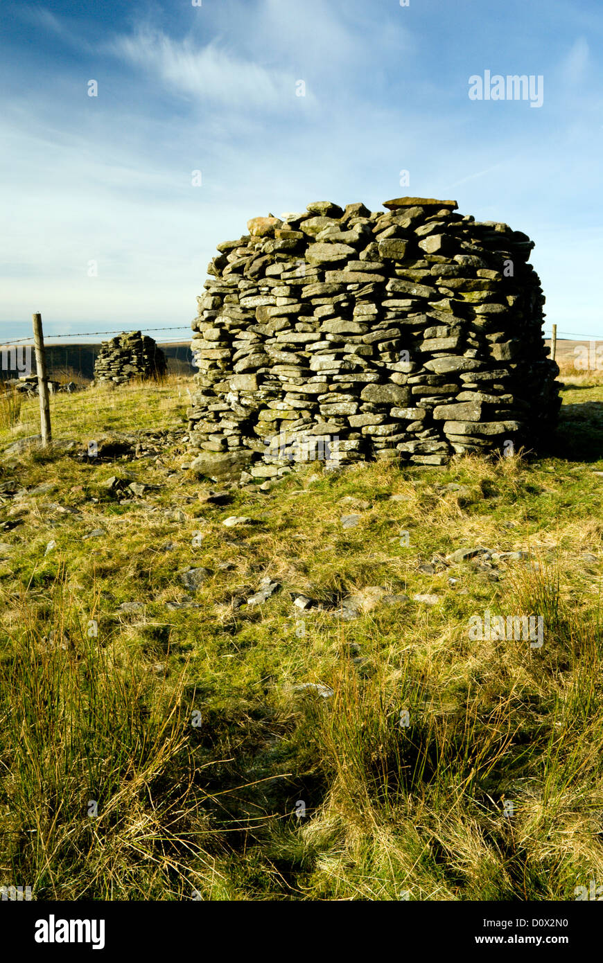 carn fawr ancient monument mynydd william meyrick above the ogwr valley south wales uk Stock Photo