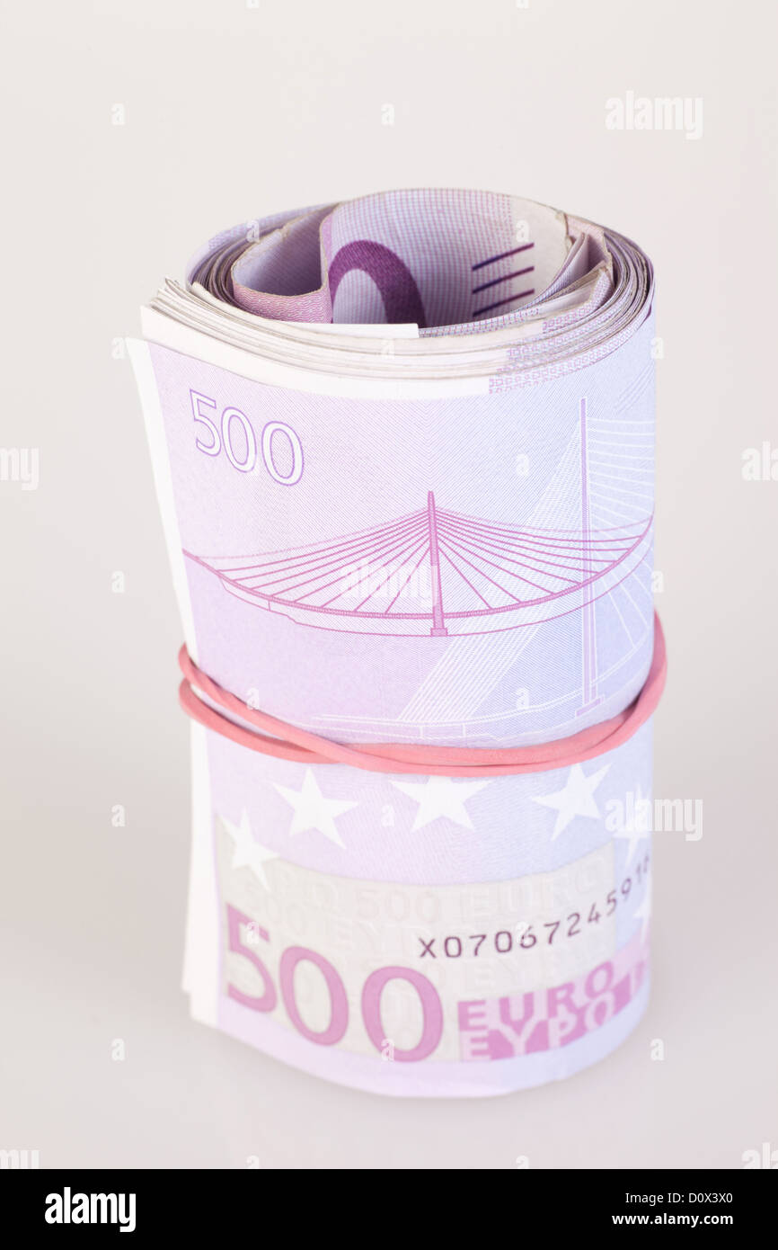 Berlin, Germany, a bundle 500-euro notes Stock Photo - Alamy