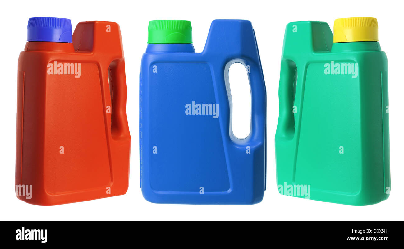 Plastic Car Oil Bottles Stock Photo Alamy