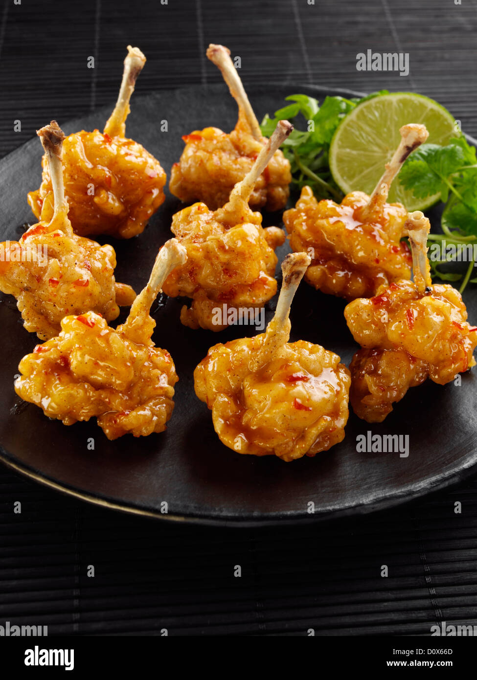 Angel wings chicken in tempura Stock Photo Alamy