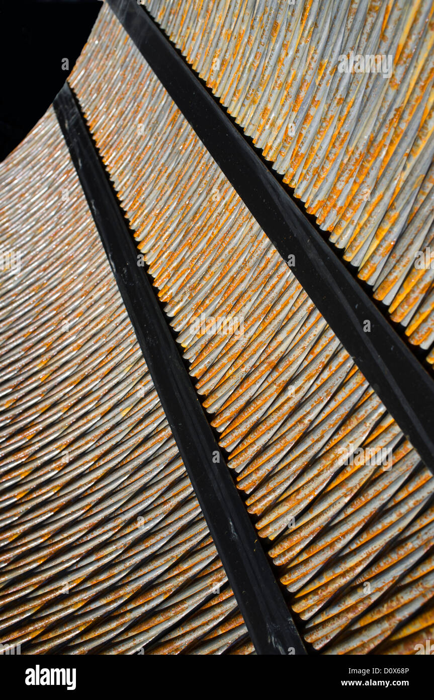 Braided extra strong steel cable Stock Photo Alamy