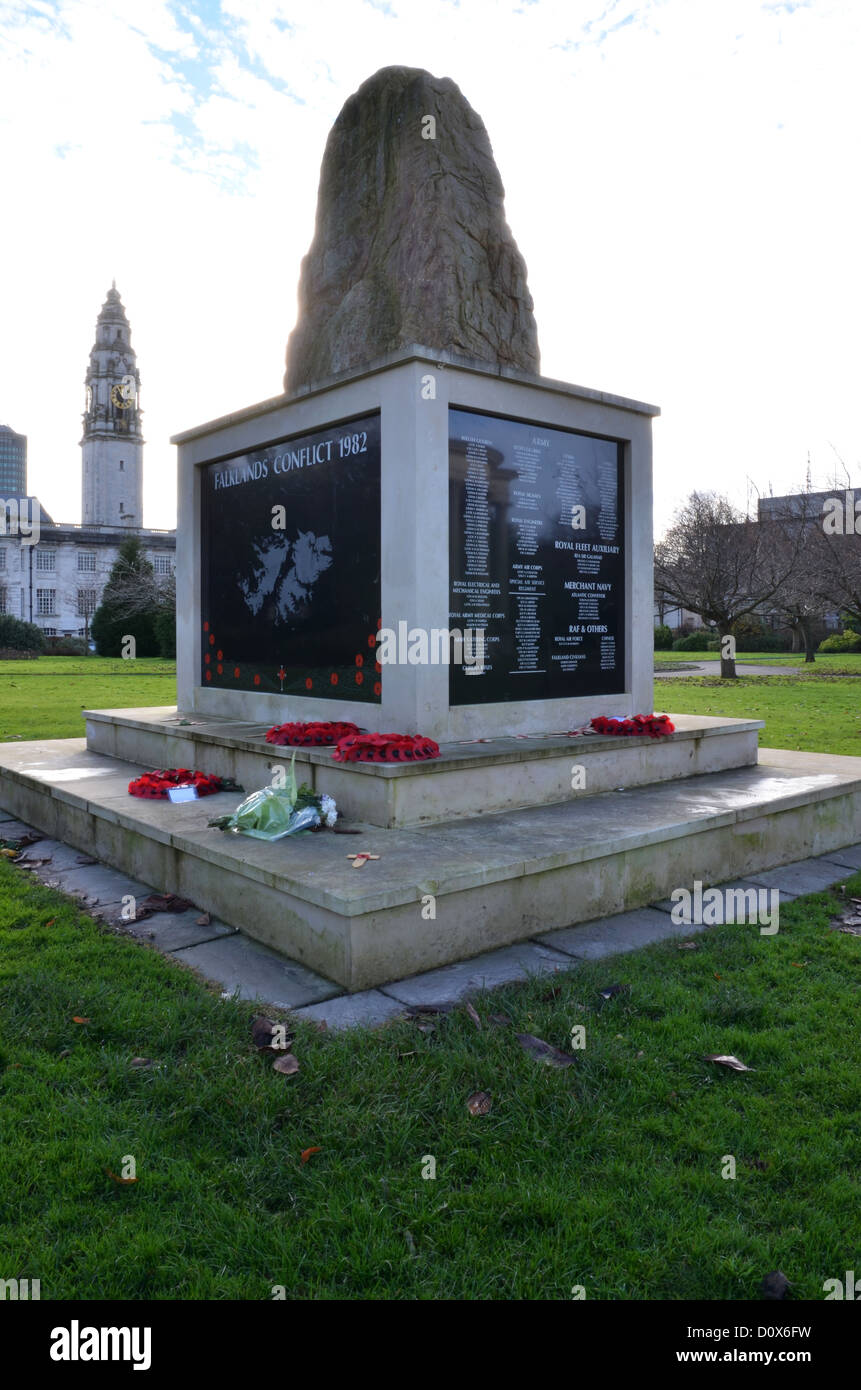 Falklands war memorial number 3279 Stock Photo
