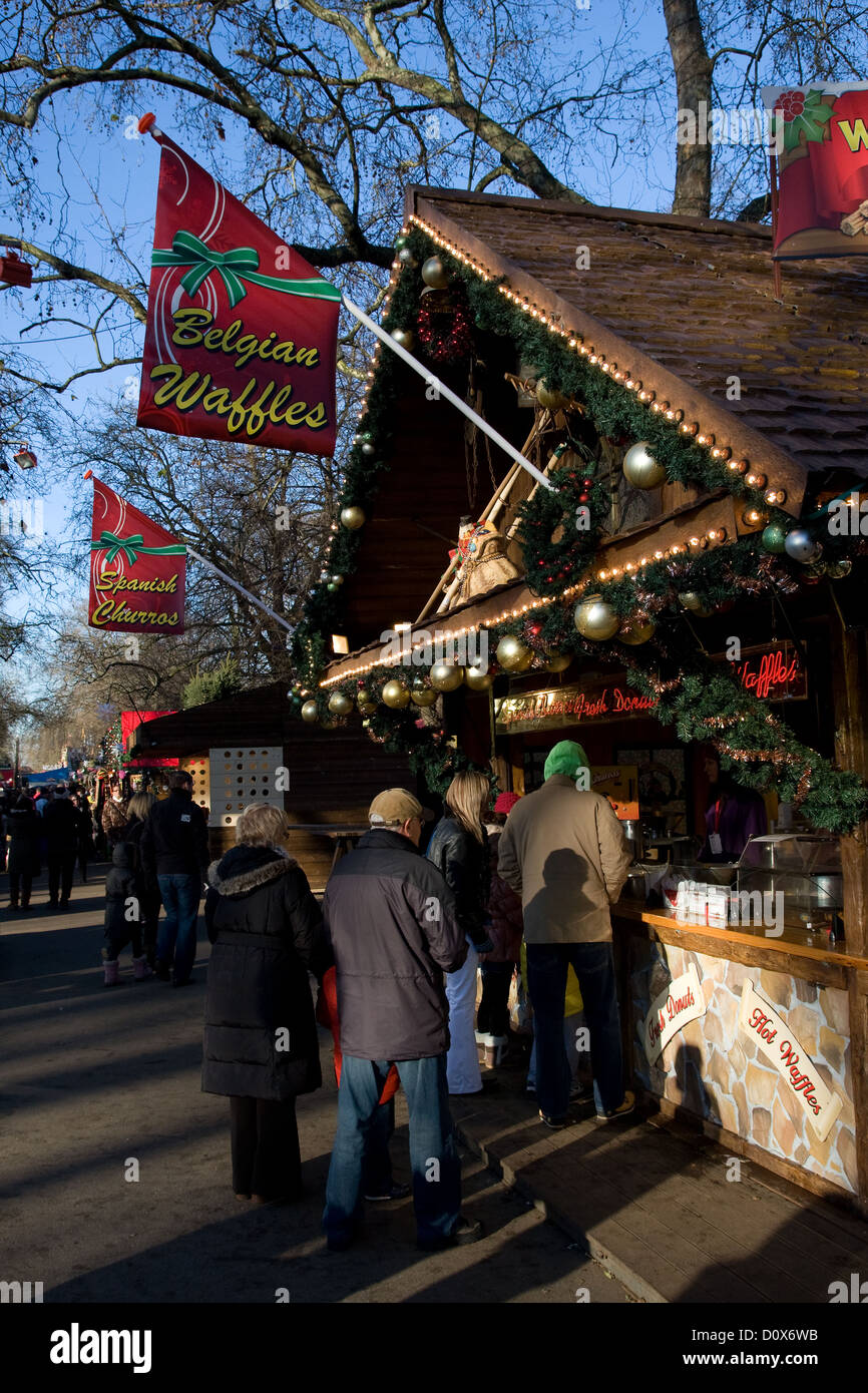 Winter Wonderland Christmas fair Hyde Park London England UK Europe