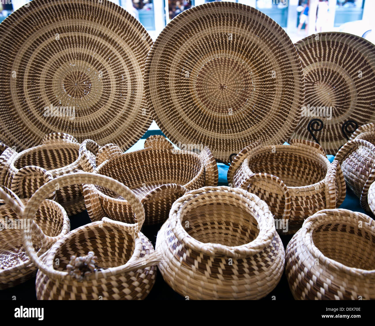 Hand woven baskets hires stock photography and images Alamy