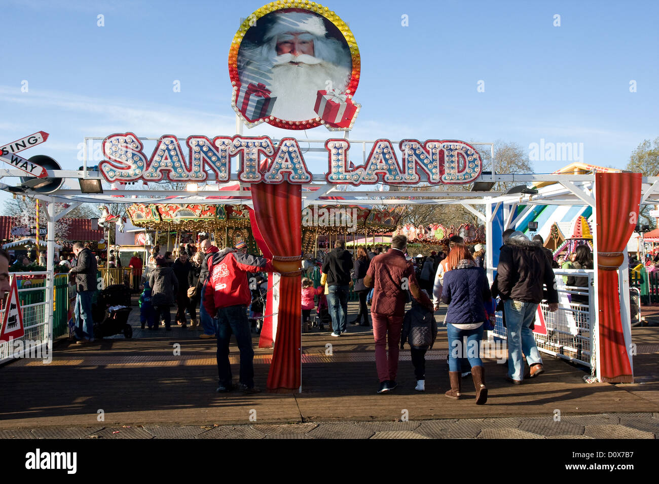 Winter Wonderland Christmas fair Hyde Park London England UK Europe