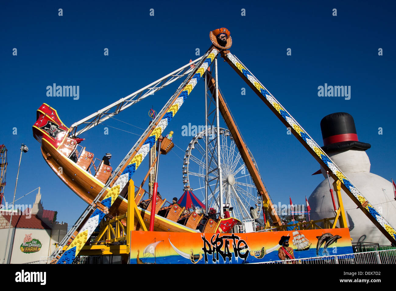 Winter Wonderland Christmas fair Hyde Park London England UK Europe Stock Photo