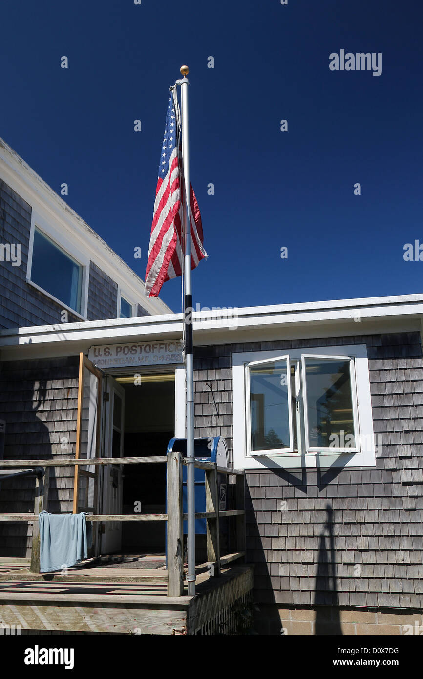 Post Office, Monhegan Island, Maine Stock Photo Alamy