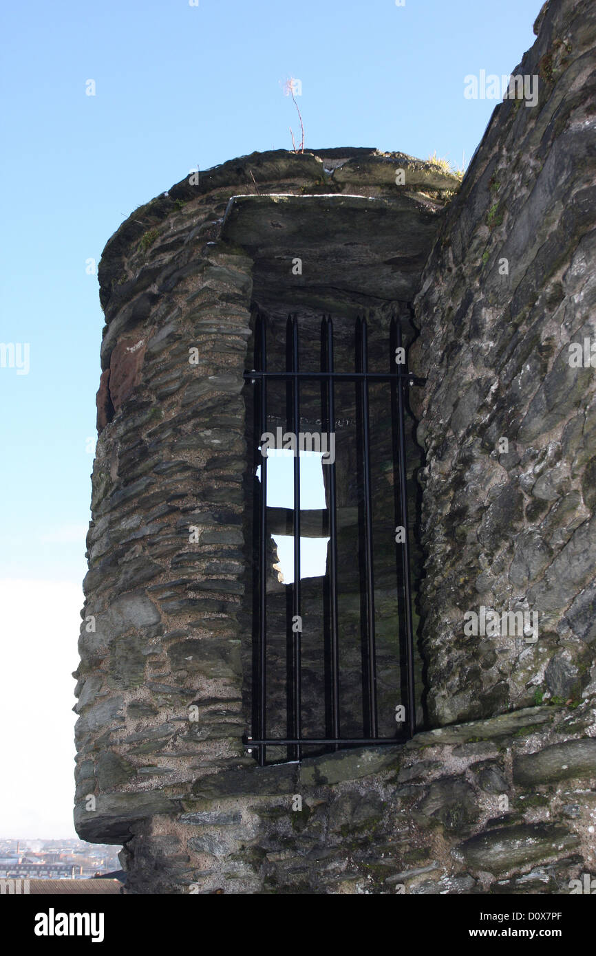 A watchtower on the city walls at Church Bastion Londonderry Northern Ireland Stock Photo