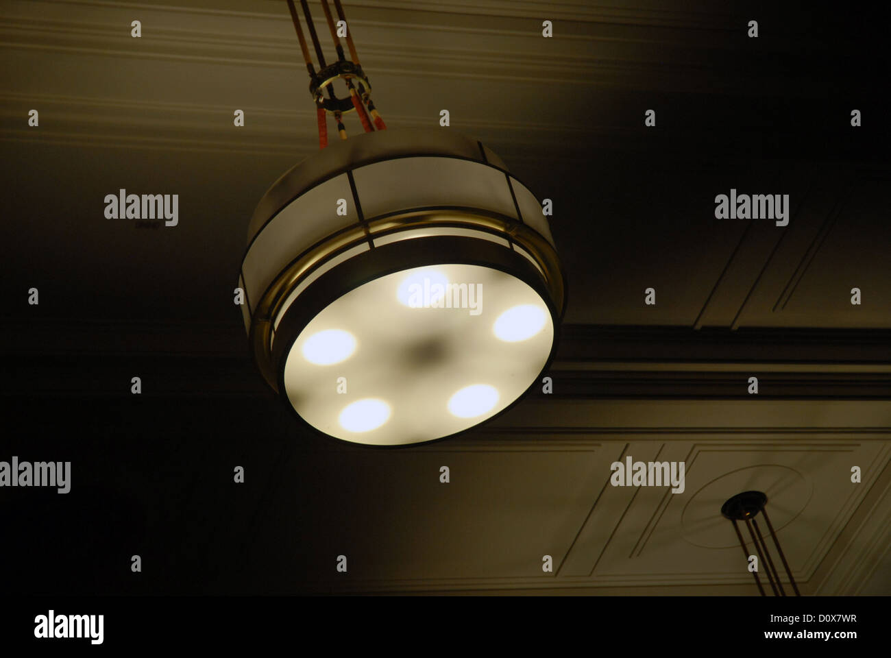 Light fittings in Old Parliament, Canberra, ACT, Australia Stock Photo