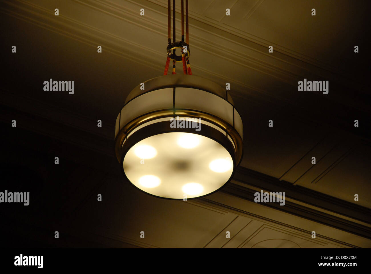 Light fittings in Old Parliament, Canberra, ACT, Australia Stock Photo