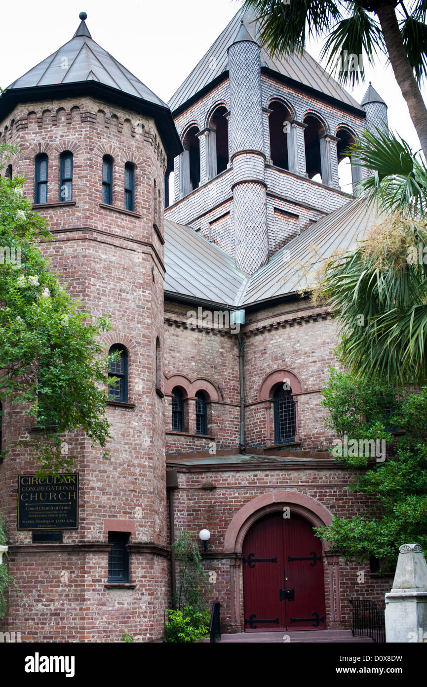 Circular Congregational Church, Charleston,SC Stock Photo