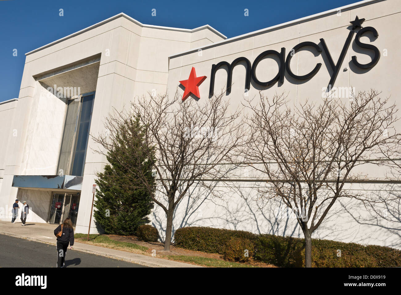 Macy's Department Store at a mall in Maryland, USA Stock Photo